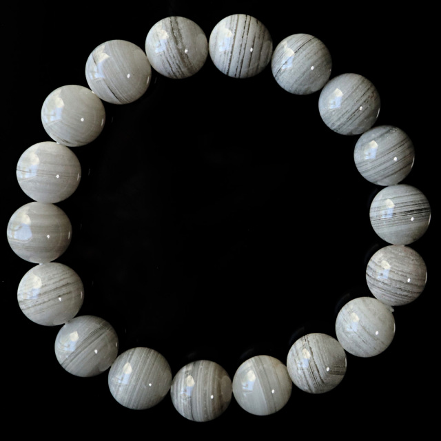 ホワイトファントム クォーツ 千層ガーデン ブレスレット 1点物 ブラジル産