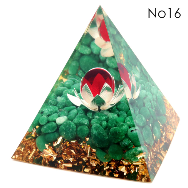 訳あり オルゴナイト ピラミッド Lサイズ アメジスト ラピスラズリ 丸玉入り チャクラ orgonite pyramid 置物 天然石 パワーストーン