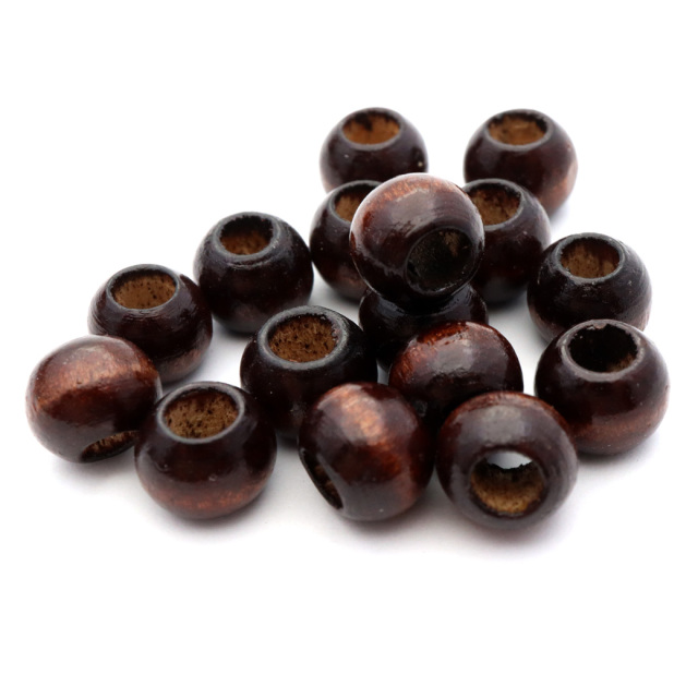 木製ダークブラウンビーズ W900】アイアンベンチ(木部：ダークブラウン フレーム：艶消し