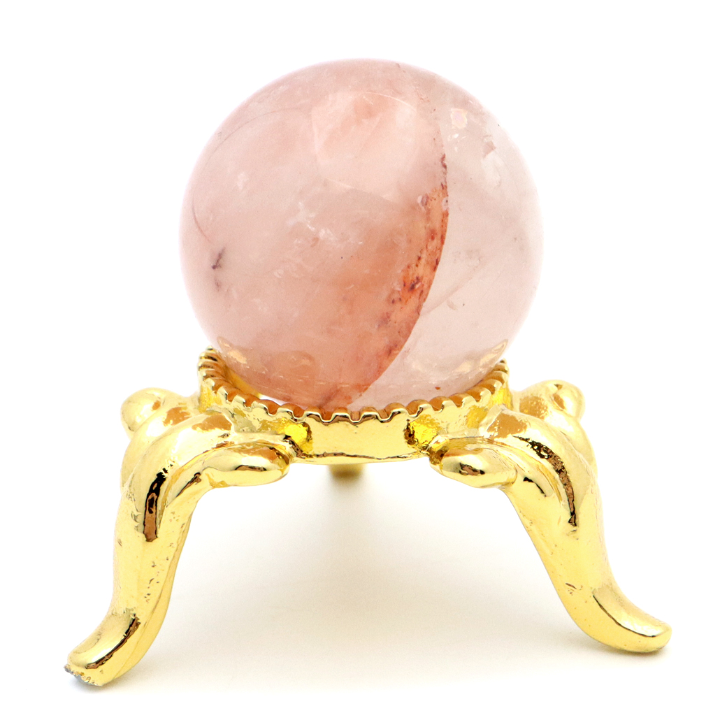 マニカラン水晶 丸玉 台座付き 直径 19mm パールバティー渓谷産 天然石 パワーストーン 1点もの