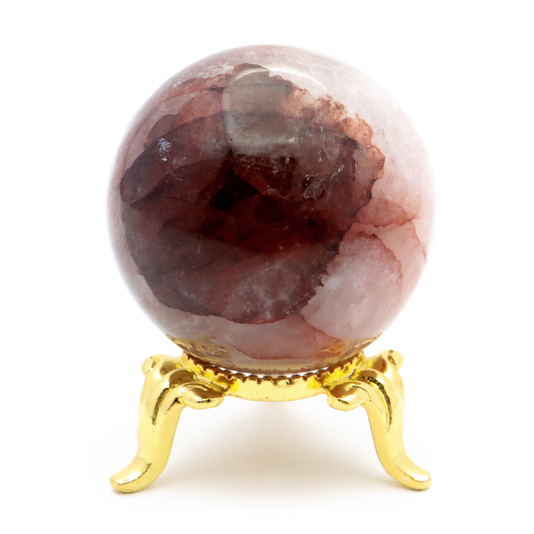 マニカラン水晶 丸玉 台座付き パールバティー渓谷産 天然石 パワーストーン 1点もの