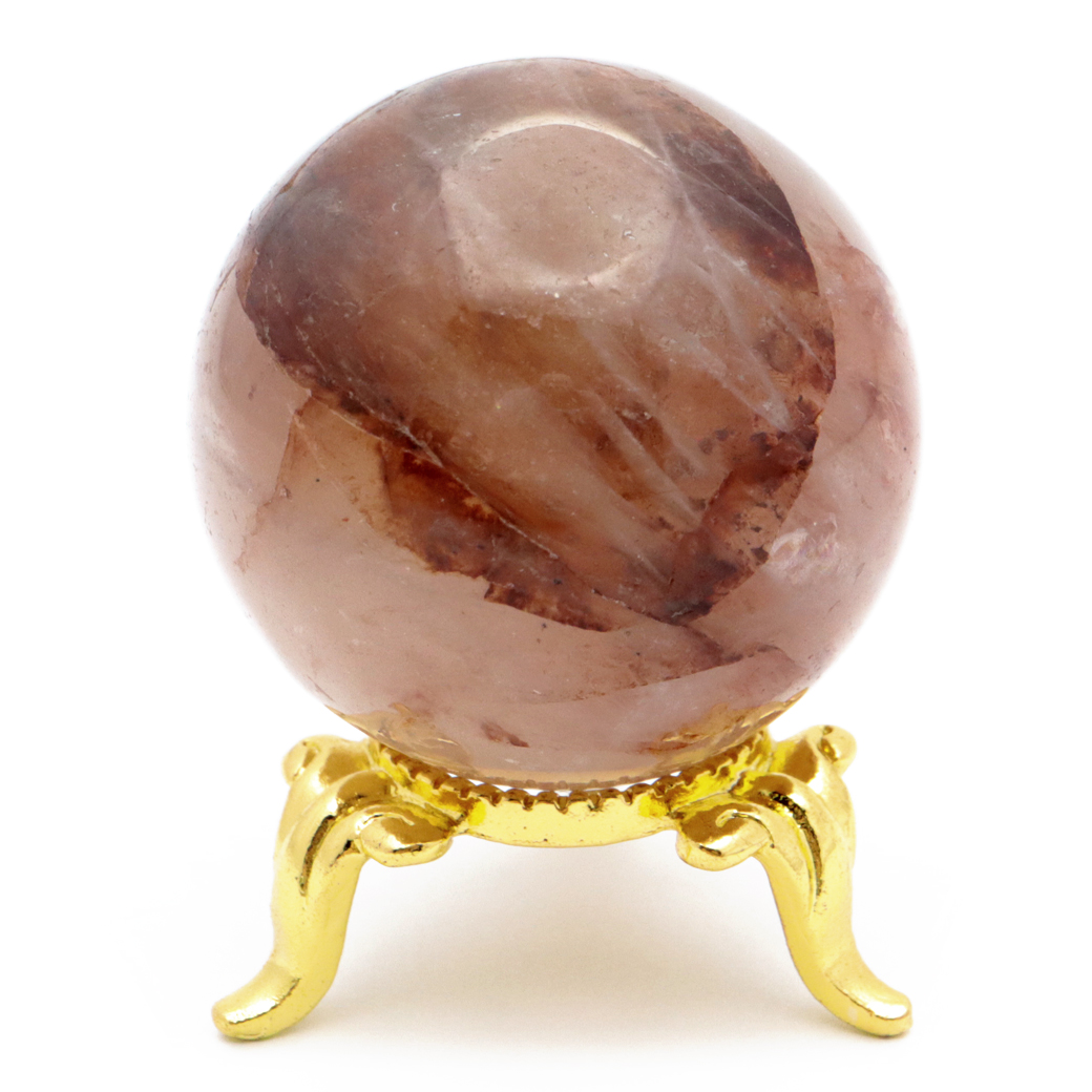 マニカラン水晶 丸玉 台座付き パールバティー渓谷産 天然石 パワーストーン 1点もの