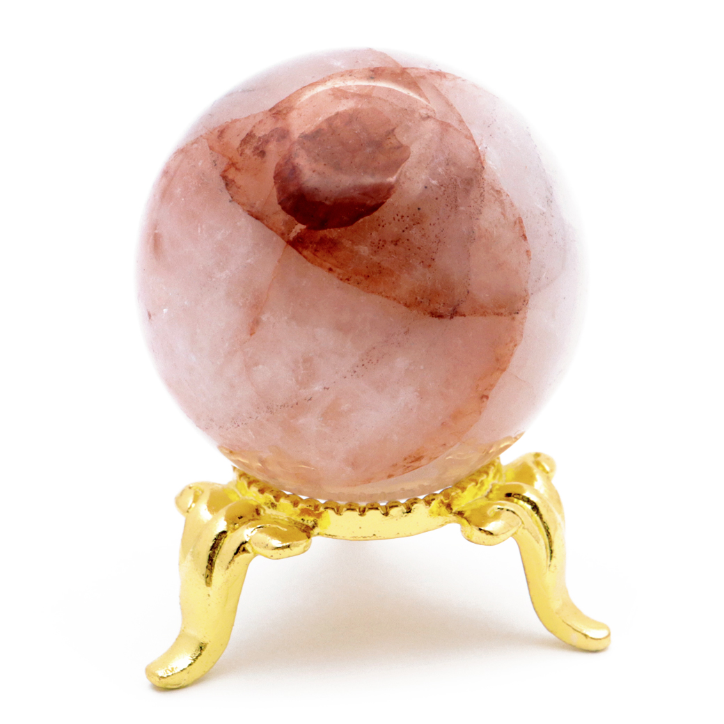 マニカラン水晶 丸玉 台座付き パールバティー渓谷産 天然石 パワーストーン 1点もの