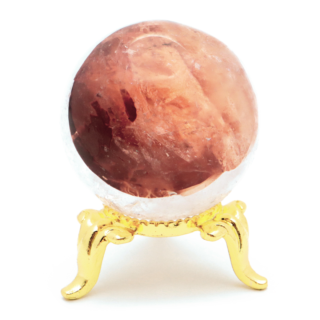 マニカラン水晶 丸玉 台座付き パールバティー渓谷産 天然石 パワーストーン 1点もの