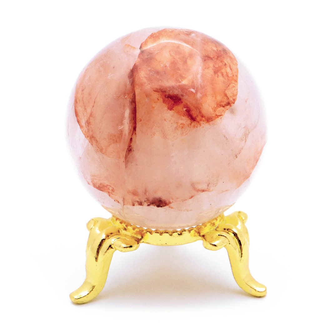 マニカラン水晶 丸玉 台座付き パールバティー渓谷産 天然石 パワーストーン 1点もの