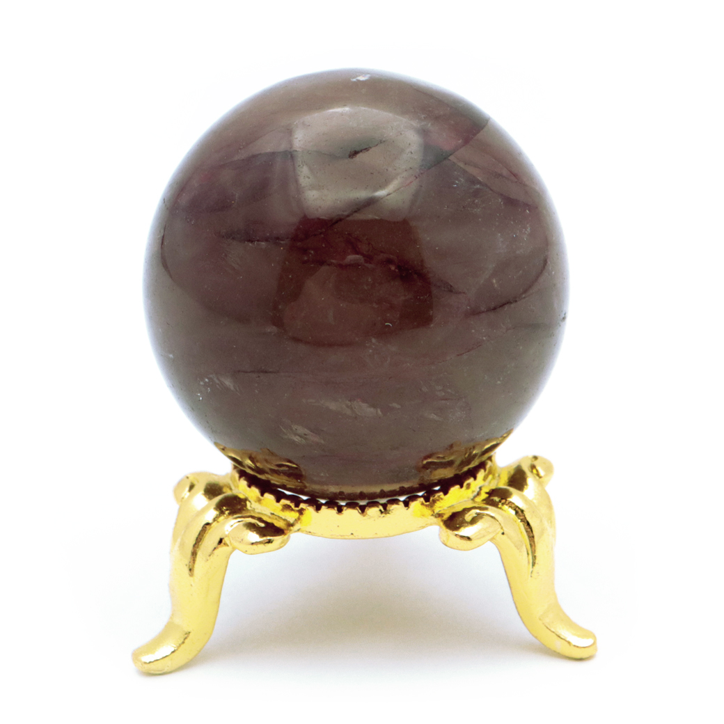 マニカラン水晶 丸玉 台座付き パールバティー渓谷産 天然石 パワーストーン 1点もの