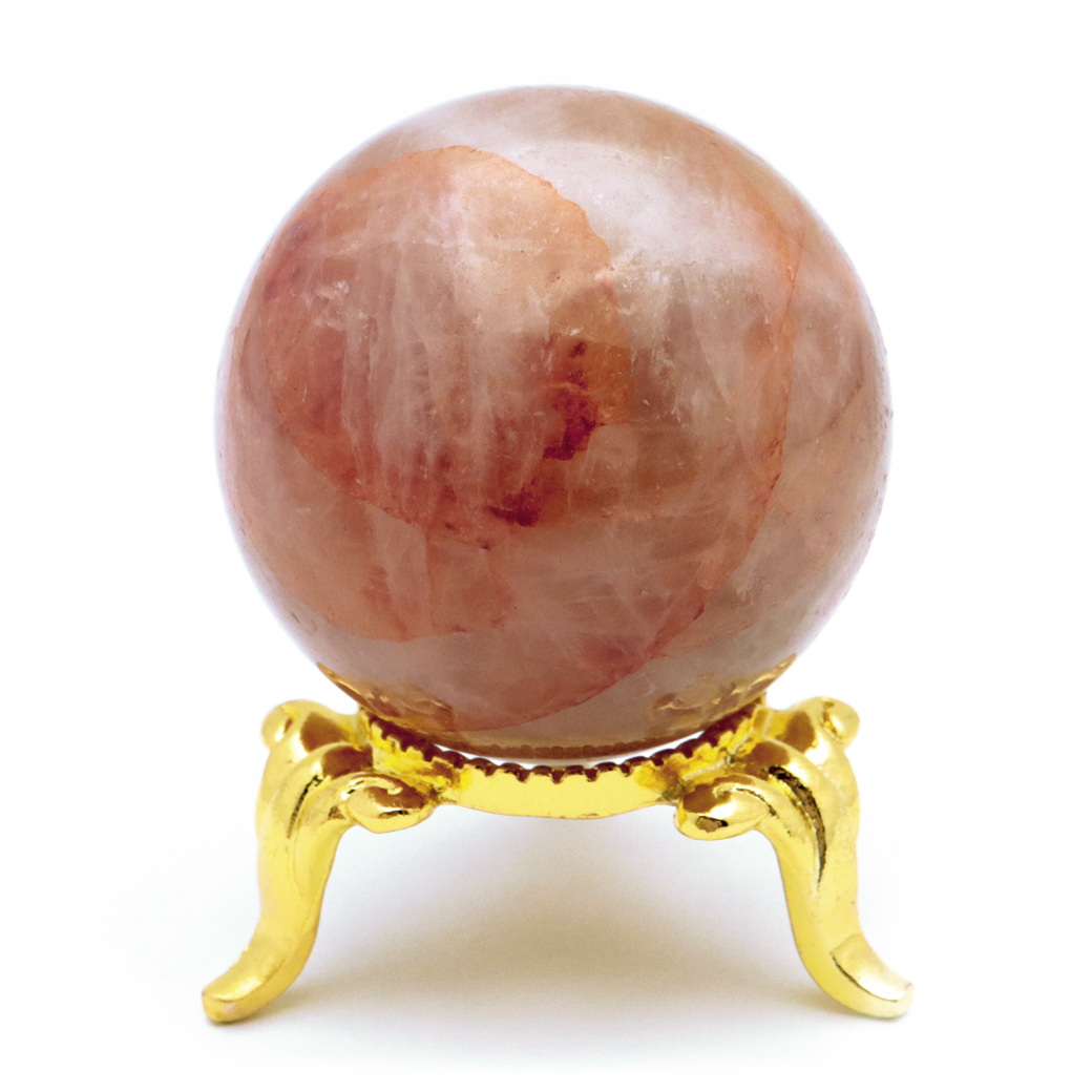 マニカラン水晶 丸玉 台座付き パールバティー渓谷産 天然石 パワーストーン 1点もの