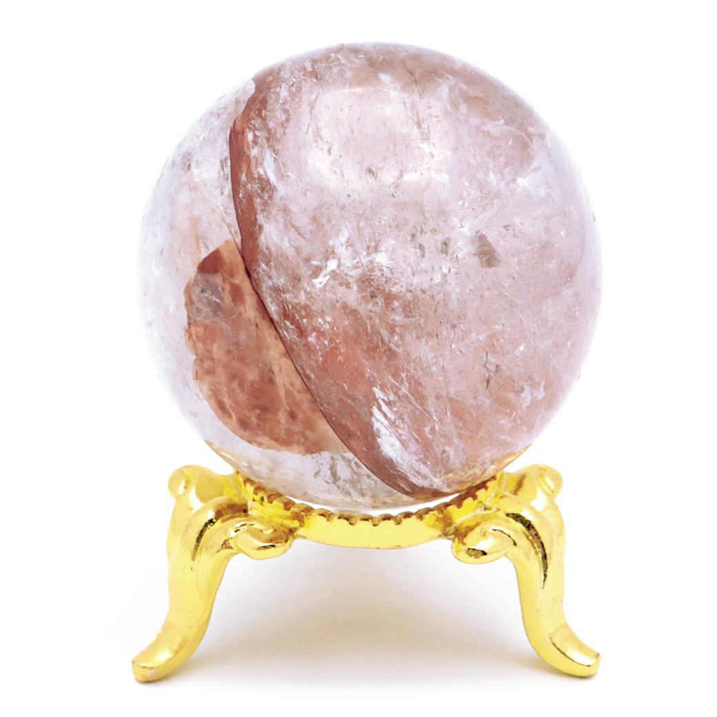 マニカラン水晶 丸玉 台座付き パールバティー渓谷産 天然石 パワーストーン 1点もの