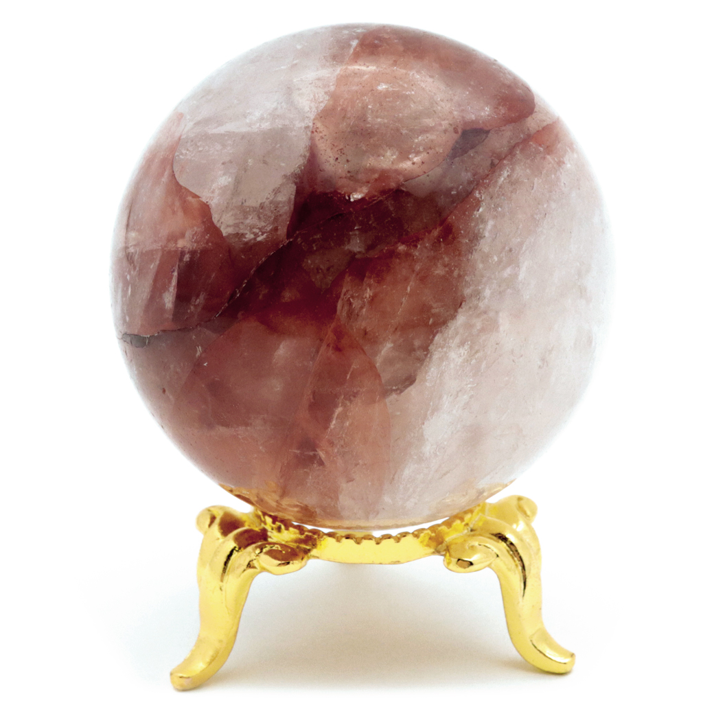 マニカラン水晶 丸玉 台座付き パールバティー渓谷産 天然石 パワーストーン 1点もの