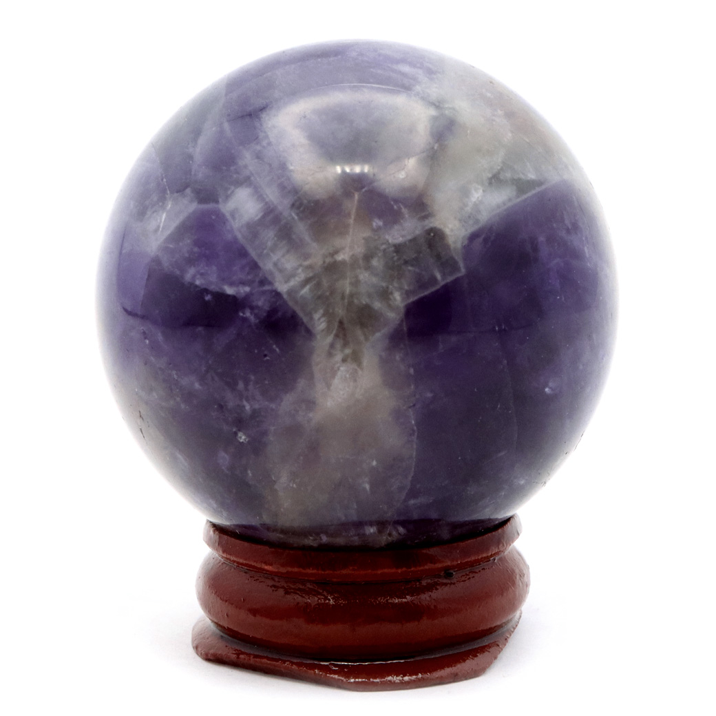 シェブロン アメジスト 丸玉 台座付き ブラジル産 紫水晶 置物 インテリア 置き物 1点もの スフィア 2月 誕生石 クリスマス