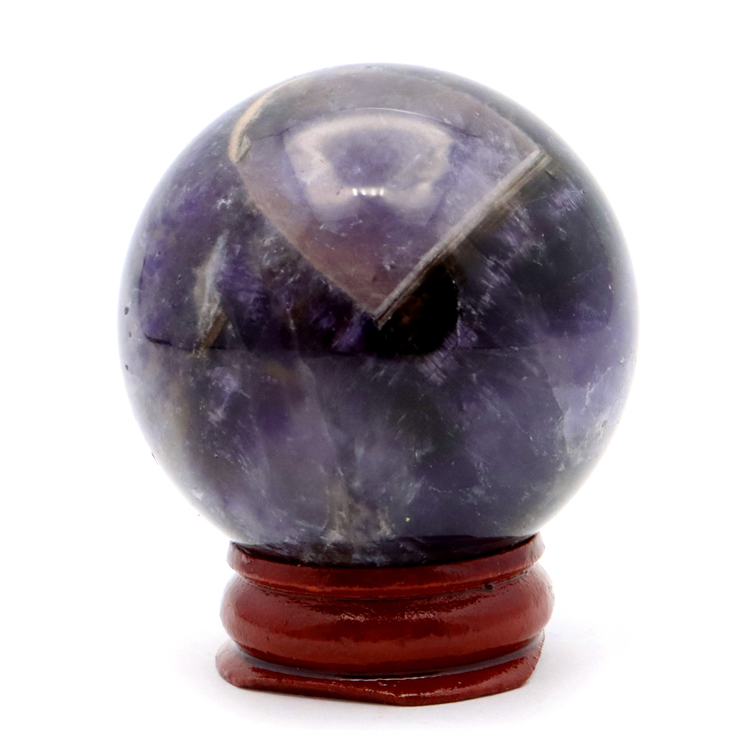 シェブロン アメジスト 丸玉 台座付き ブラジル産 紫水晶 置物 インテリア 置き物 1点もの スフィア 2月 誕生石 クリスマス