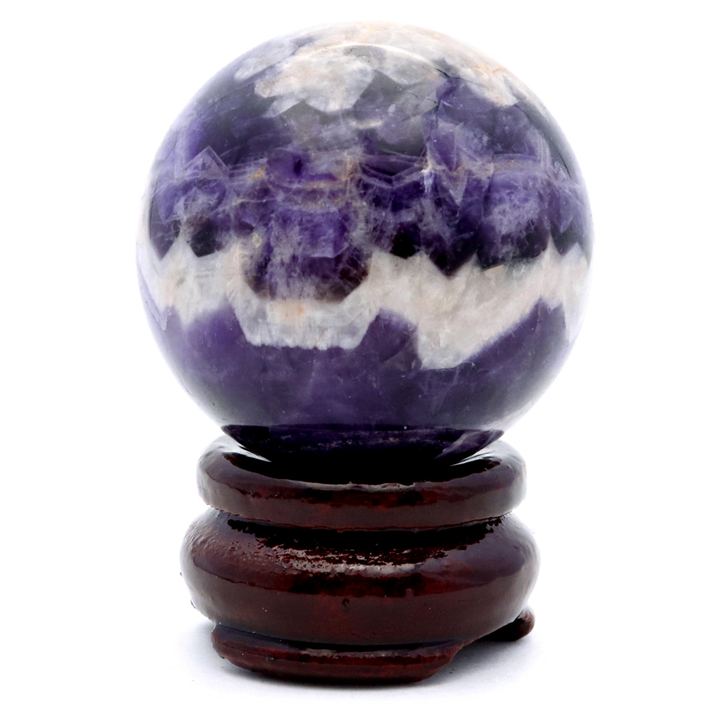 シェブロン アメジスト 丸玉 台座付き ブラジル産 紫水晶 置物 インテリア 置き物 1点もの スフィア 2月 誕生石 クリスマス