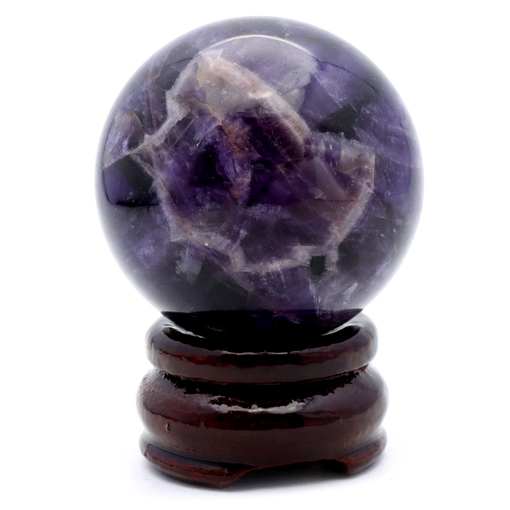 シェブロン アメジスト 丸玉 台座付き ブラジル産 紫水晶 置物 インテリア 置き物 1点もの スフィア 2月 誕生石 クリスマス