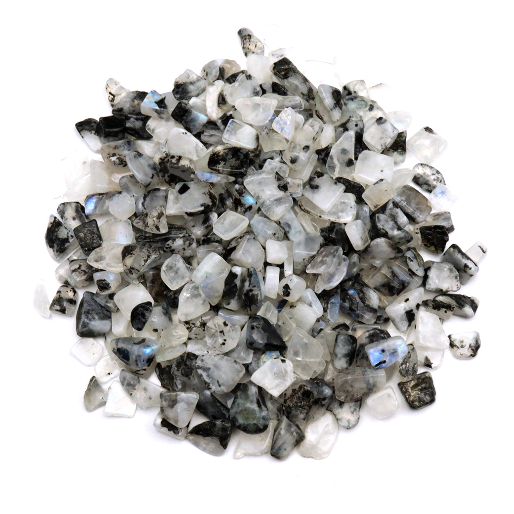 ムーンストーン 黒雲母入り さざれ石 本物 さざれ石 本物 中サイズ 100g バイオタイト ブルーシラー 天然石 パワーストーン 浄化