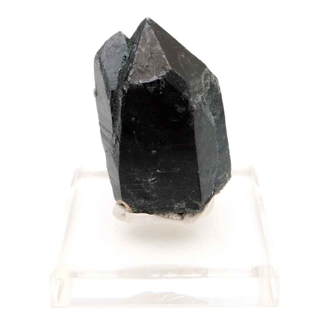 モリオン 黒水晶 原石 ポイント 台座付き 山東省産 77g 1点物 浄化 魔除け 天然石 パワーストーン