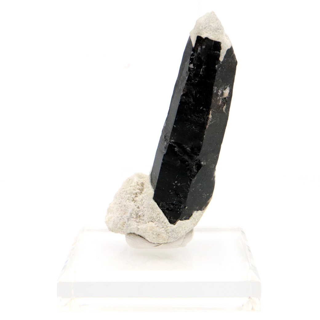 モリオン 黒水晶 原石 ポイント 台座付き 山東省産 60g 1点物 浄化 魔除け 天然石 パワーストーン