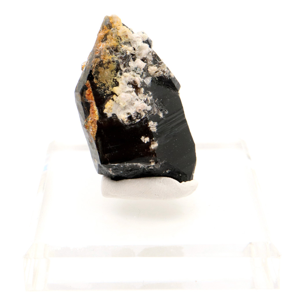 モリオン 黒水晶 原石 ポイント 台座付き 山東省産 48g 1点物 浄化 魔除け 天然石 パワーストーン