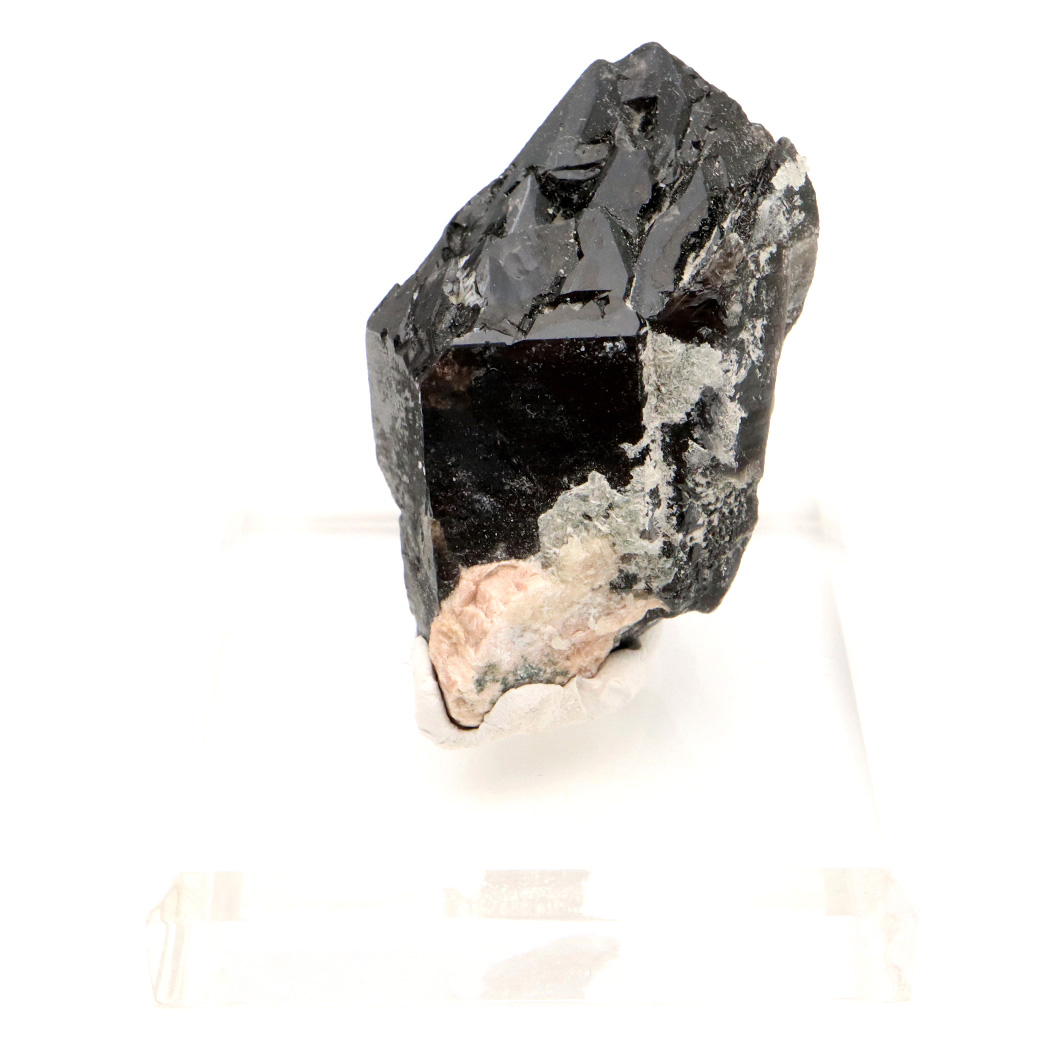 モリオン 黒水晶 原石 ポイント 台座付き 山東省産 71g 1点物 浄化 魔除け 天然石 パワーストーン