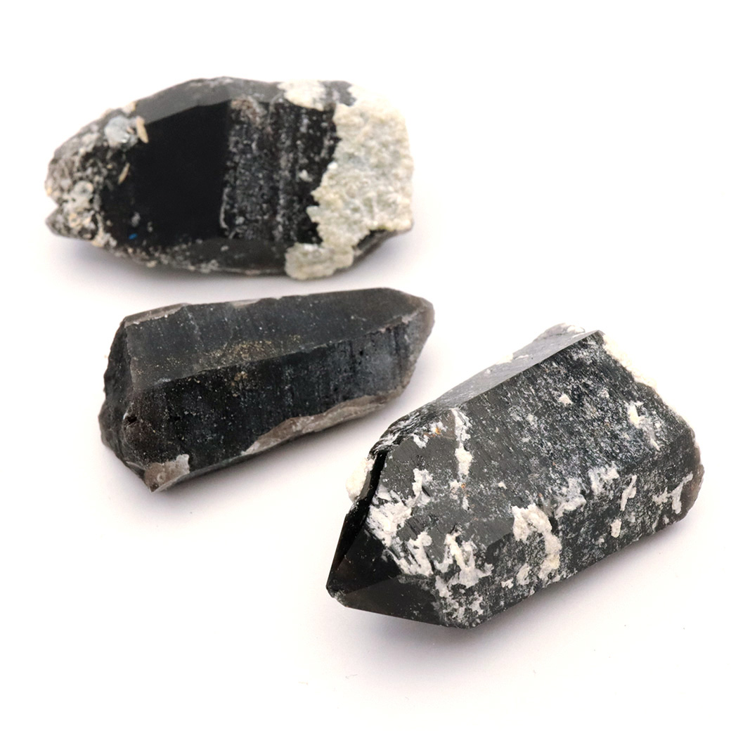 モリオン 黒水晶 原石 ポイント 山東省産 浄化 魔除け 天然石 パワーストーン