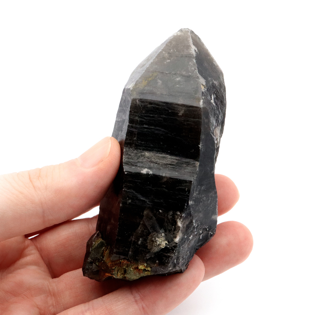 モリオン 黒水晶 原石 ポイント 山東省産 1点物 浄化 魔除け 天然石 パワーストーン Morion quartz