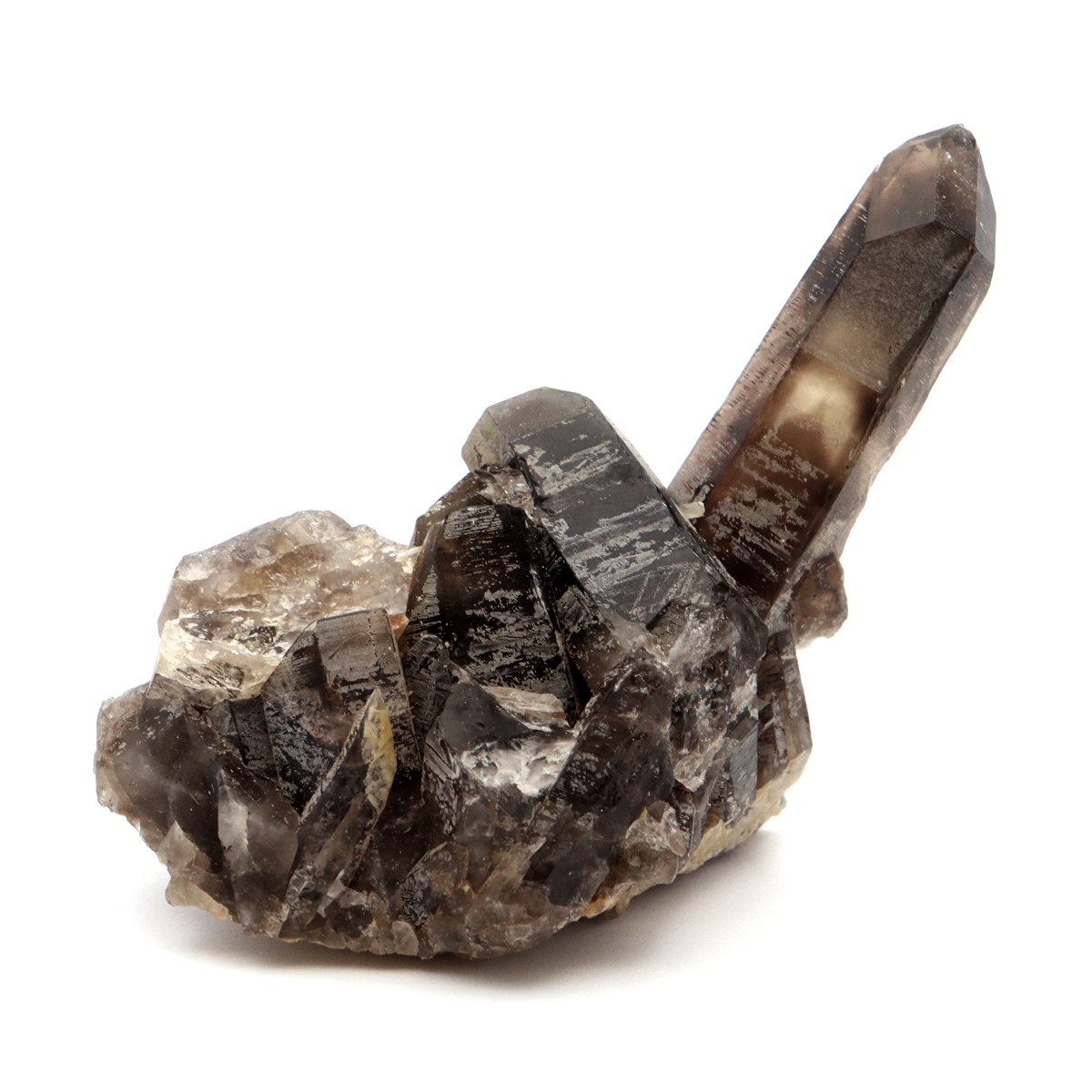 モリオン 黒水晶 原石 クラスター ポイント 山東省産 1点物 浄化 魔除け 天然石 パワーストーン Morion quartz