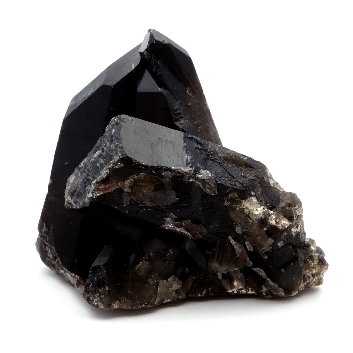 モリオン 黒水晶 原石 クラスター ポイント 山東省産 1点物 浄化 魔除け 天然石 パワーストーン Morion quartz