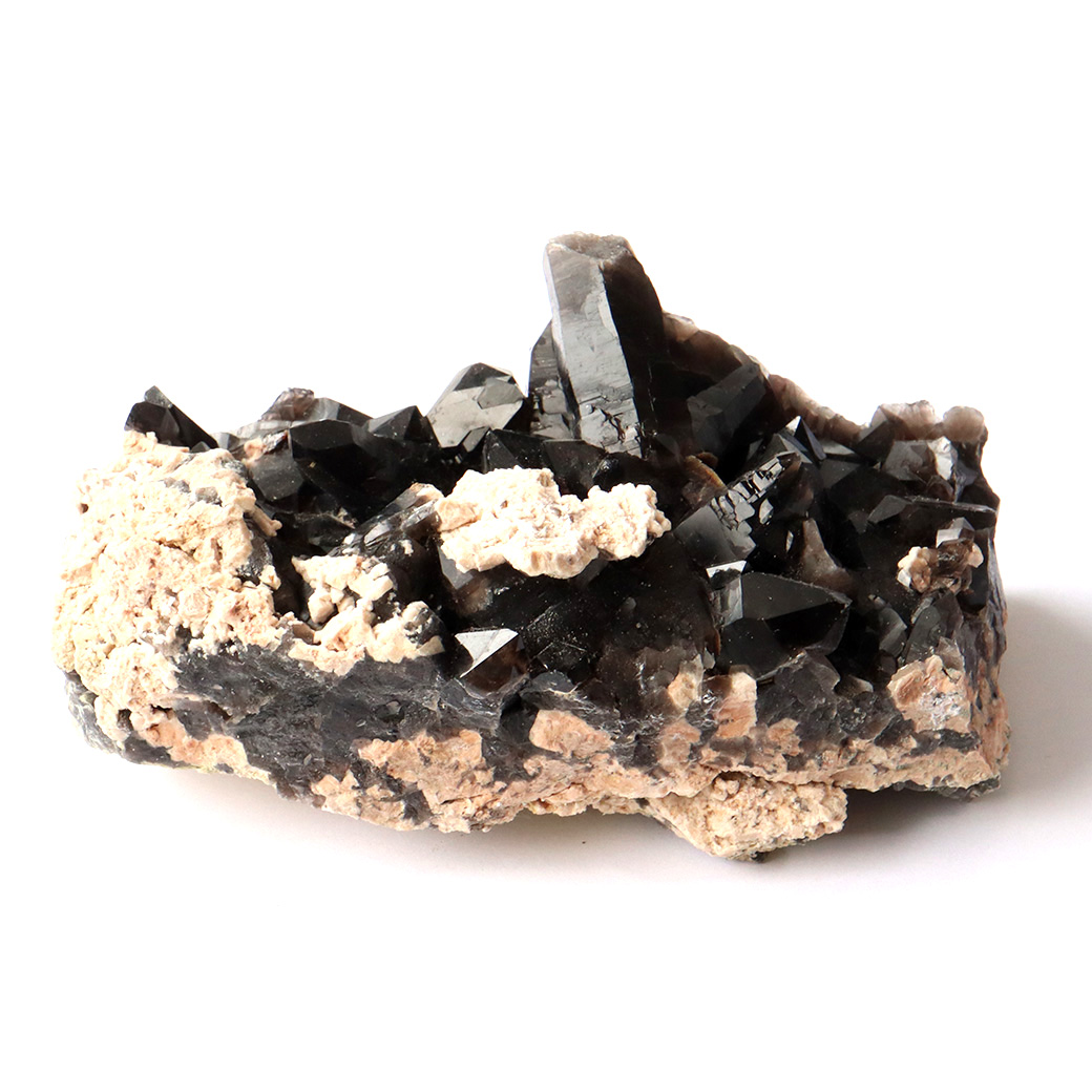 山東省産 モリオン 黒水晶 クラスター 原石 浄化 魔除け 天然石 パワーストーン