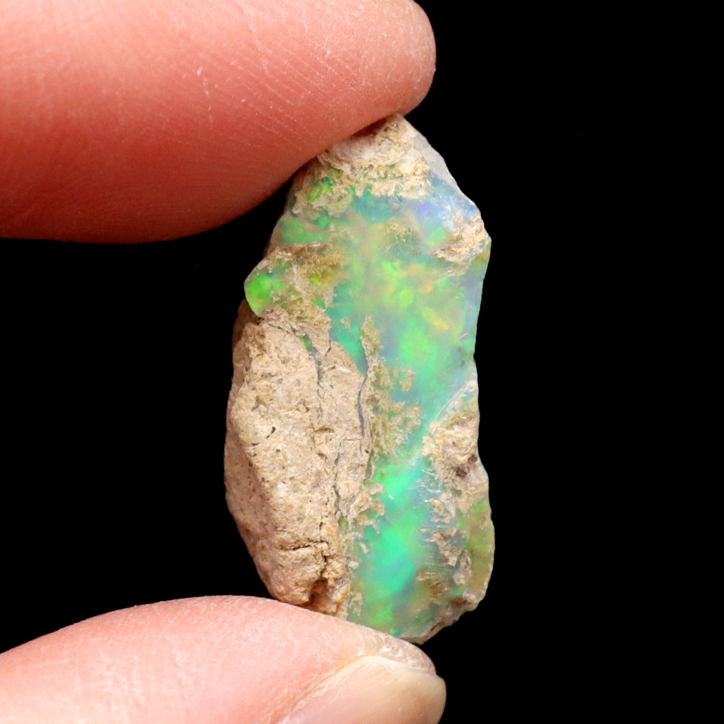 プレシャスオパール 原石 エチオピア産 1点もの ツーソン展示会商品 加工用 有色効果あり 置き物 標本 コレクター