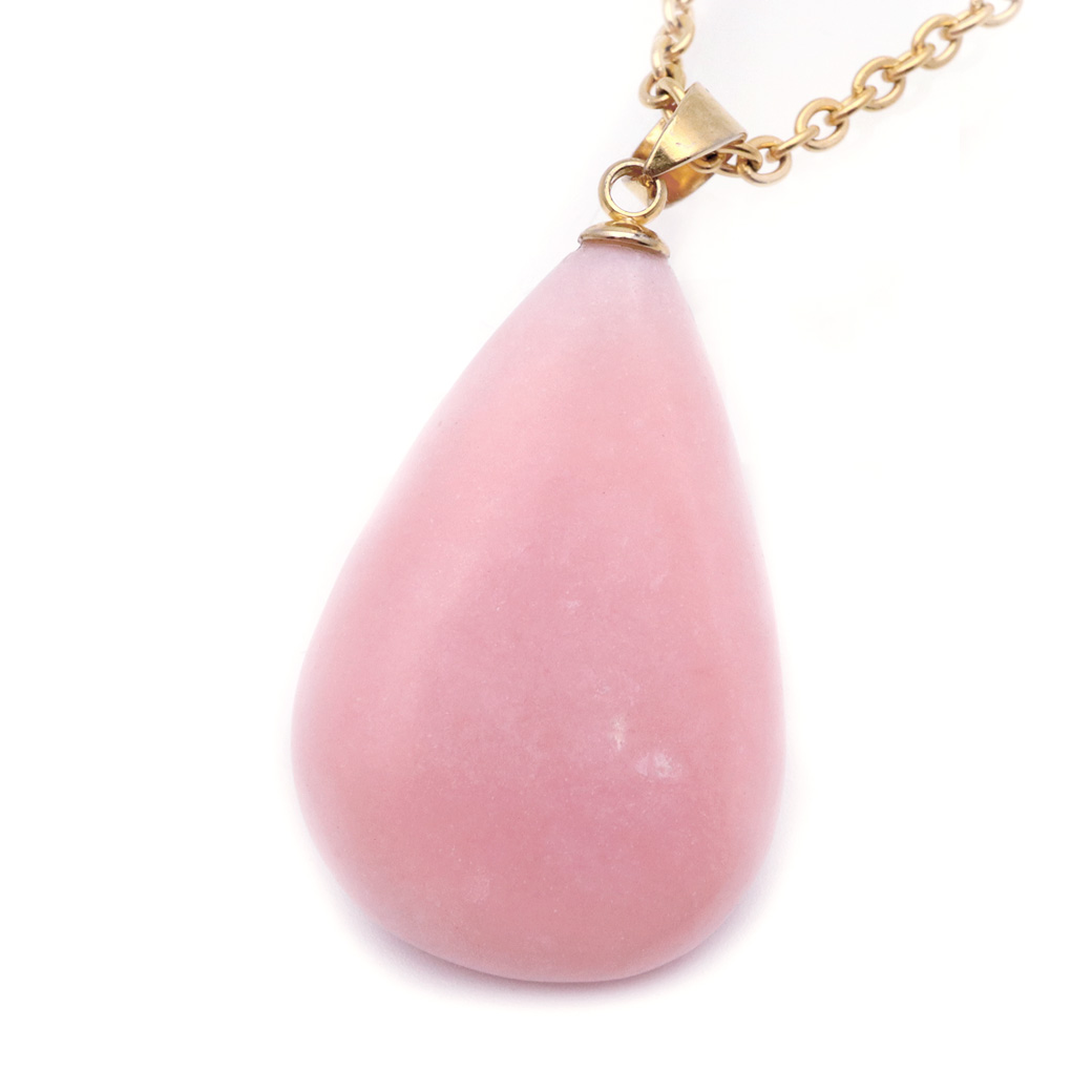ピンクオパール ペンダント 天然石 ネックレス 1点もの 蛋白石 パワーストーン Pink Opal