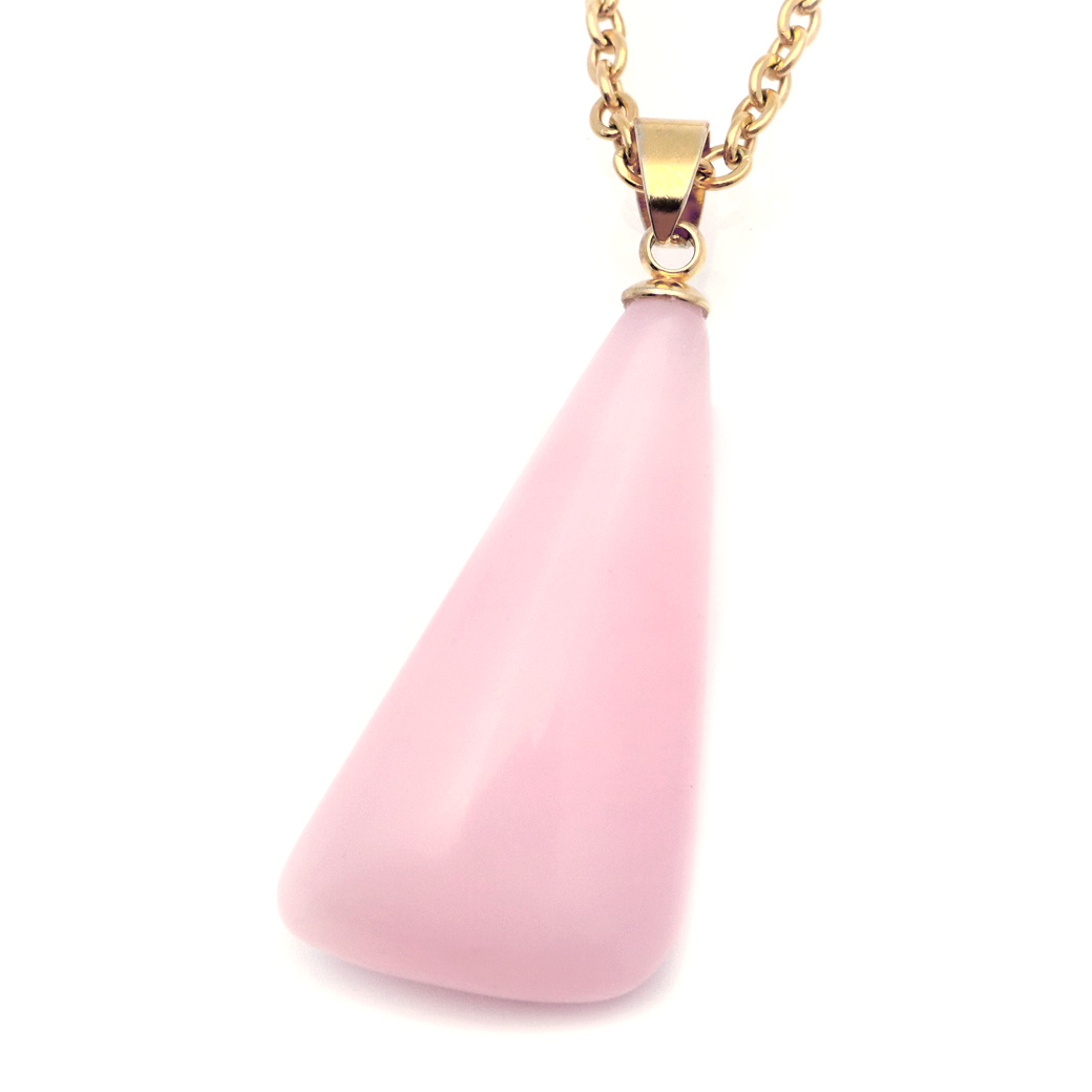 ピンクオパール ペンダント 天然石 ネックレス 1点もの 蛋白石 パワーストーン Pink Opal