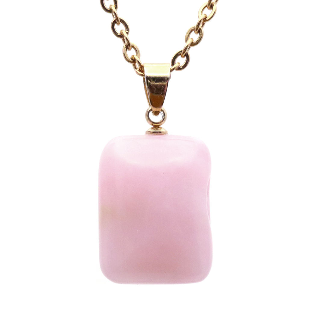 ピンクオパール ペンダント トップ 首飾り 天然石 ネックレス 1点もの 蛋白石 パワーストーン Pink Opal 10月 誕生石 スピリチュアル