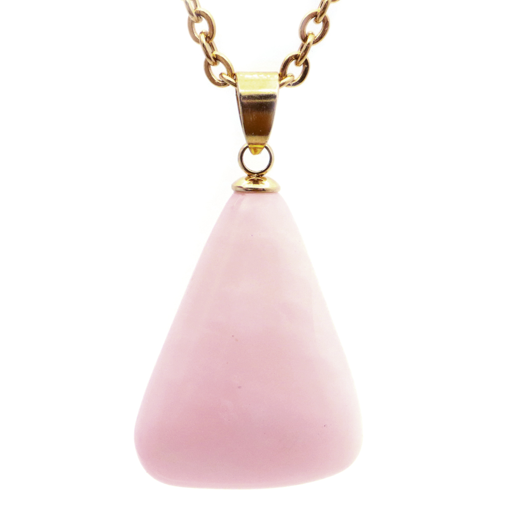 ピンクオパール ペンダント トップ 首飾り 天然石 ネックレス 1点もの 蛋白石 パワーストーン Pink Opal 10月 誕生石 スピリチュアル