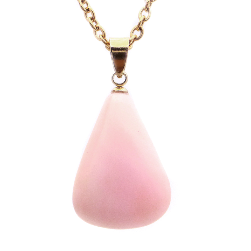 ピンクオパール ペンダント トップ 首飾り 天然石 ネックレス 1点もの 蛋白石 パワーストーン Pink Opal 10月 誕生石 スピリチュアル