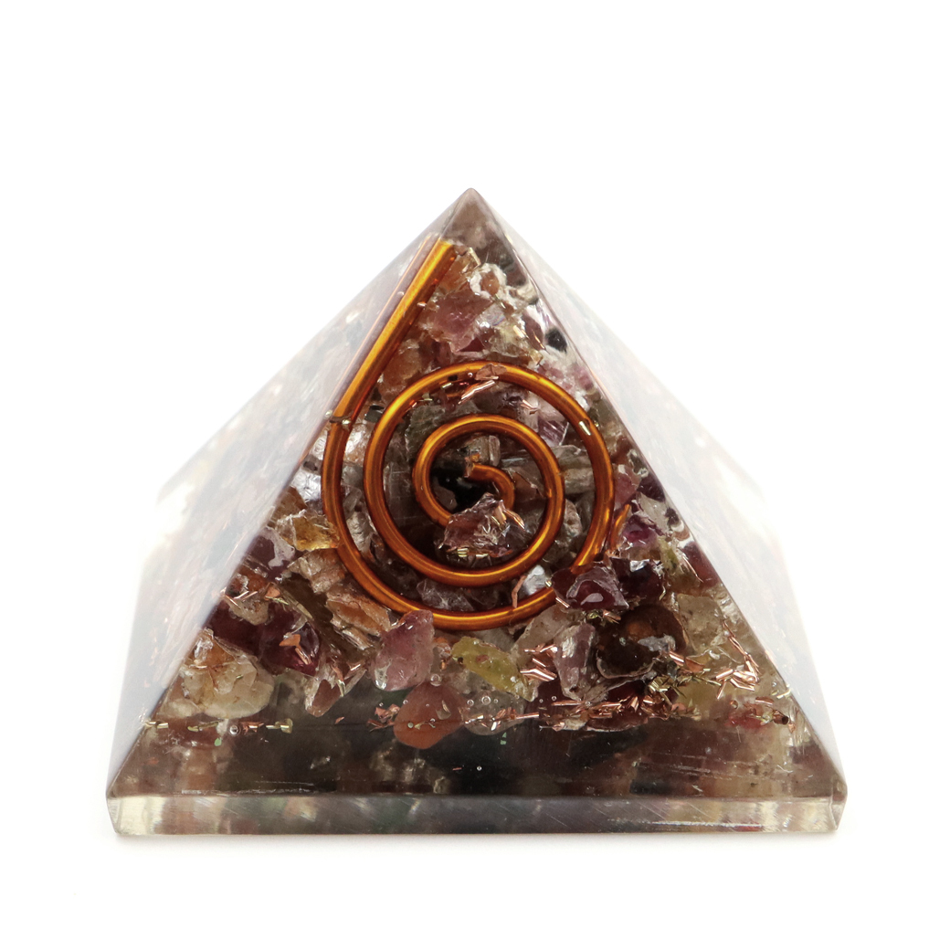 トルマリン使用 オルゴナイト ピラミッド 大人気 スピリチュアルグッズ 幅約30mm前後
