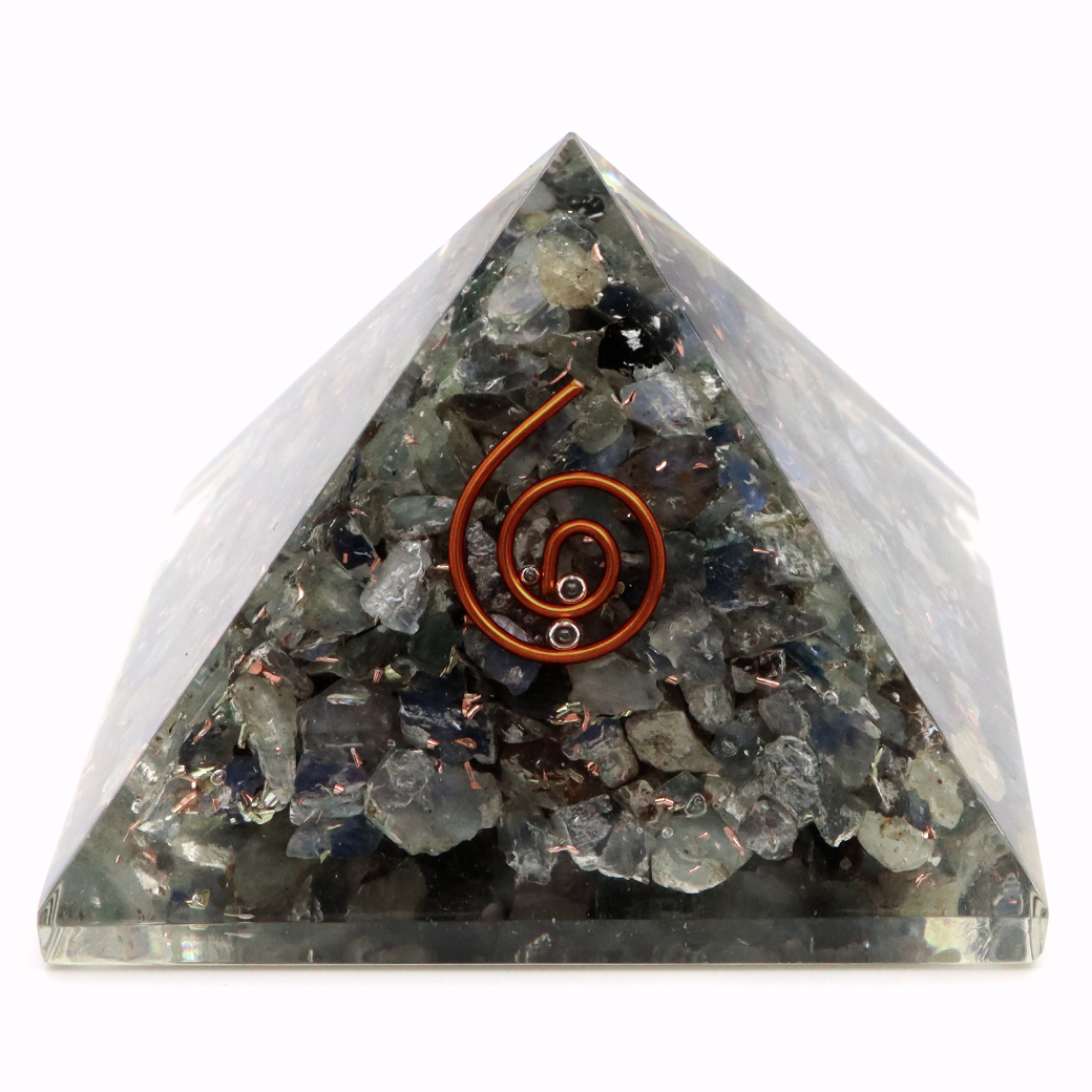 ラブラドライト オルゴナイトピラミッド 大人気スピリチュアルグッズ 幅約55mm前後
