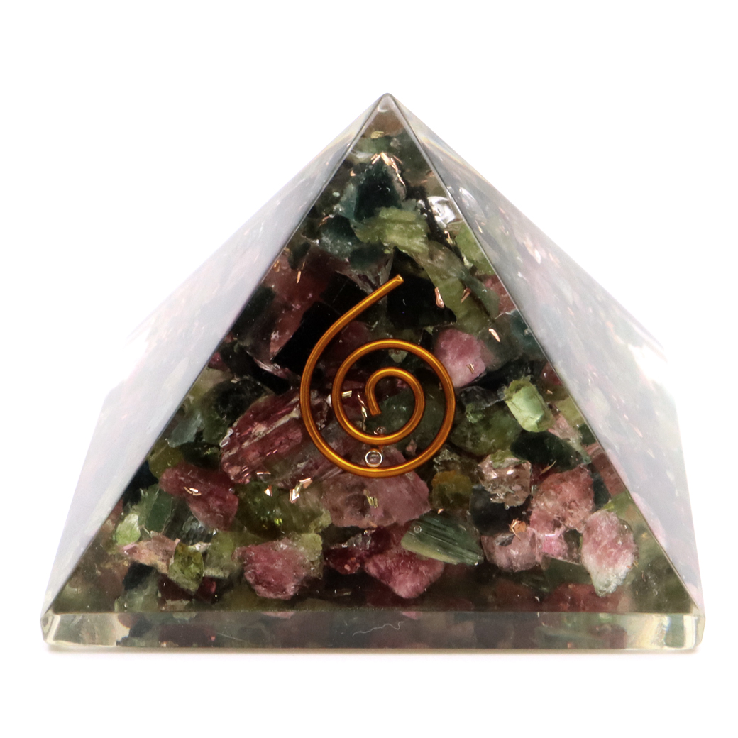 トルマリン オルゴナイトピラミッド 大人気スピリチュアルグッズ 幅約55mm前後