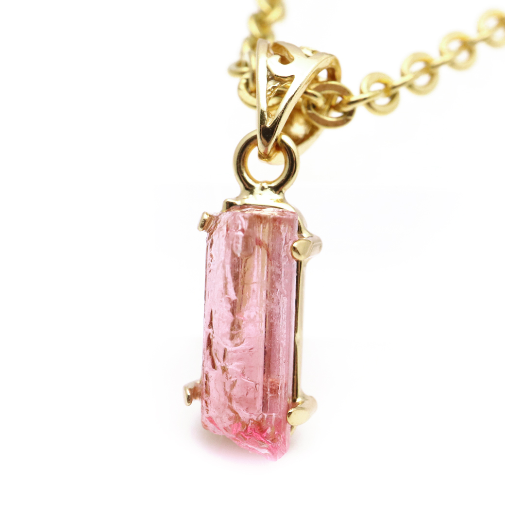 ピンクトルマリン 原石 ペンダント 天然石 ネックレス ブラジル産 Silver925 1点物 10月 誕生石 電気石