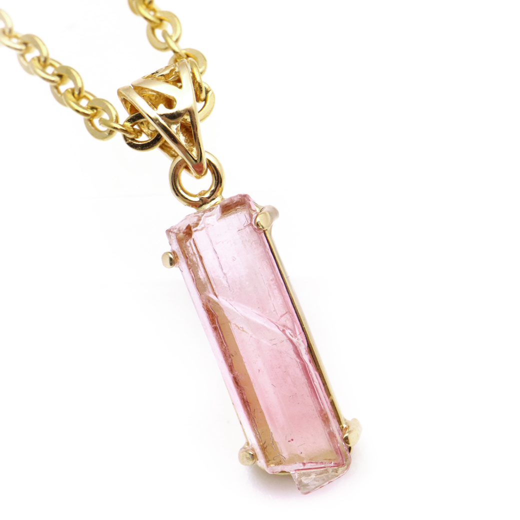 ピンクトルマリン 原石 ペンダント 天然石 ネックレス ブラジル産 Silver925 1点物 10月 誕生石 電気石