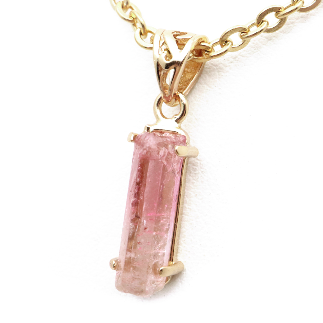 ピンクトルマリン 原石 ペンダント 天然石 ネックレス ブラジル産 Silver925 1点物 10月 誕生石 電気石