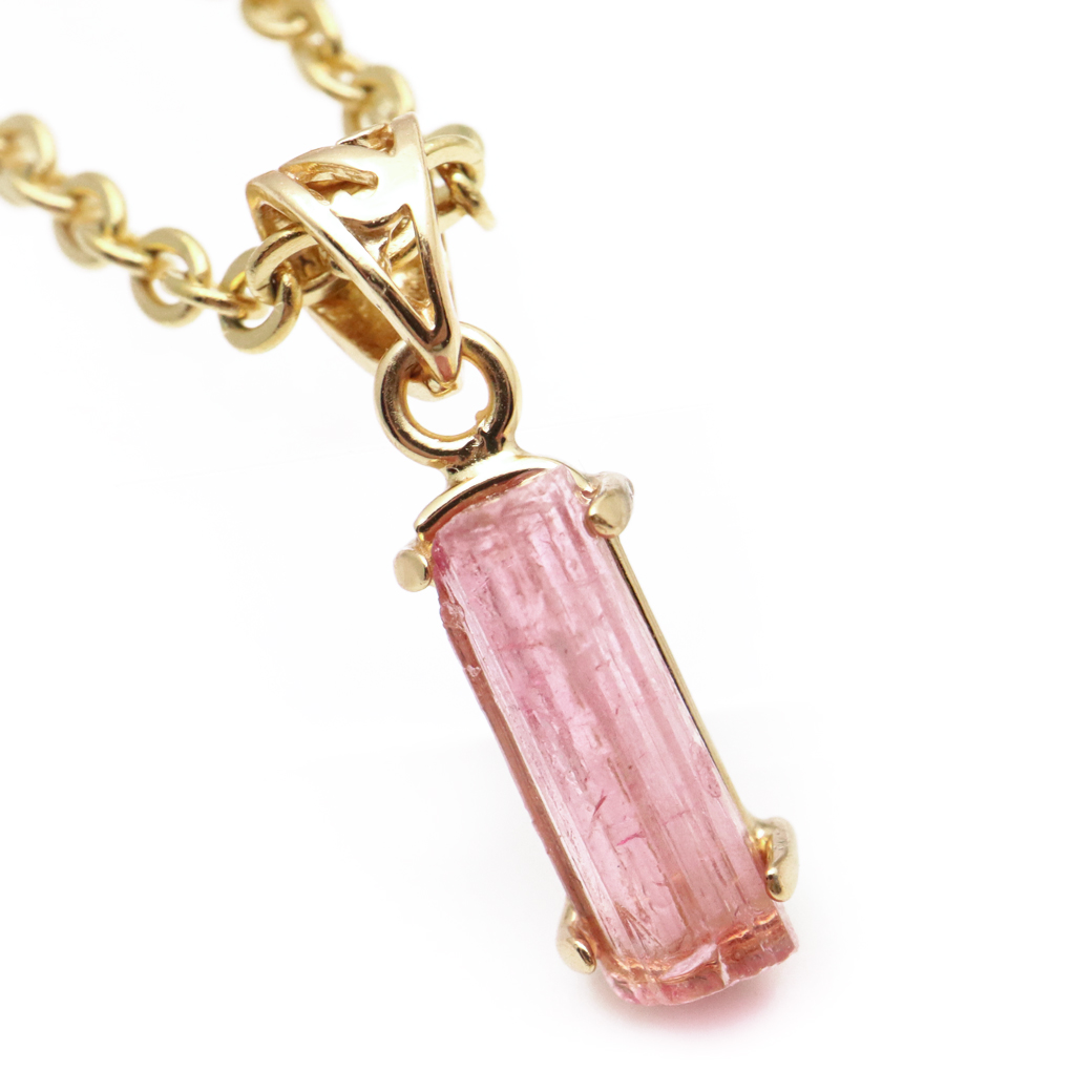 ピンクトルマリン 原石 ペンダント 天然石 ネックレス ブラジル産 Silver925 1点物 10月 誕生石 電気石