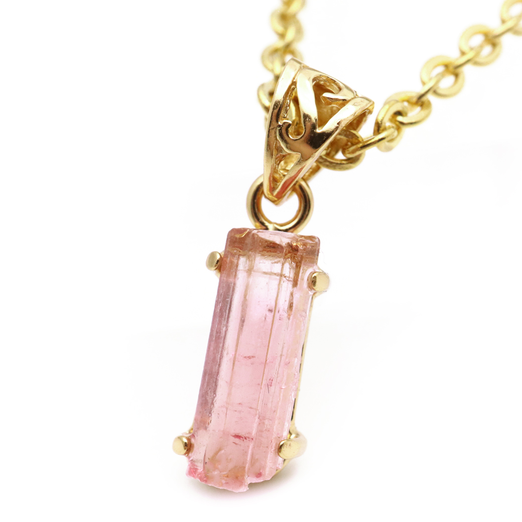 ピンクトルマリン 原石 ペンダント 天然石 ネックレス ブラジル産 Silver925 1点物 10月 誕生石 電気石