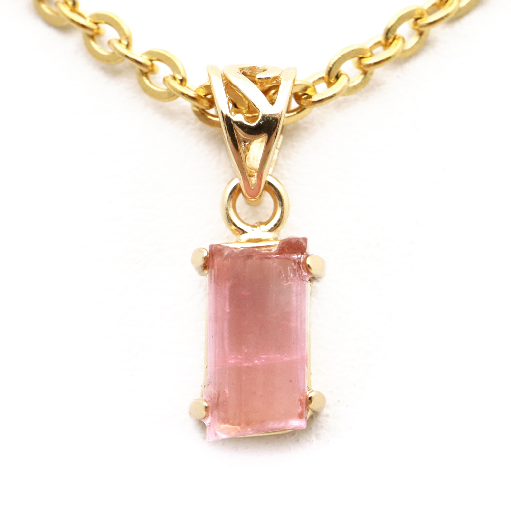 ピンクトルマリン 原石 ペンダント 天然石 ネックレス ブラジル産 Silver925 1点物 10月 誕生石 電気石