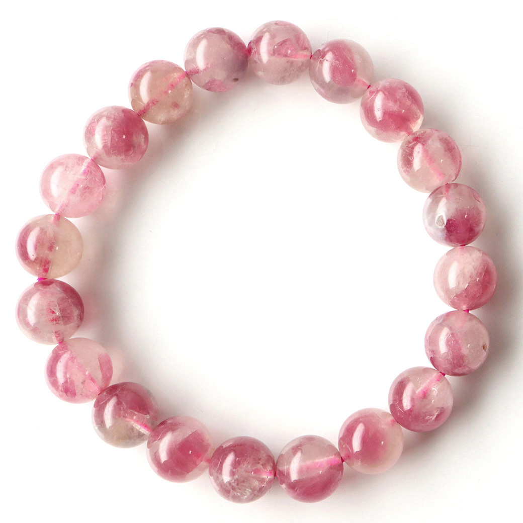ピンクトルマリンシリカ （ピンクトルマリンインクォーツ） ブレスレット 1点物