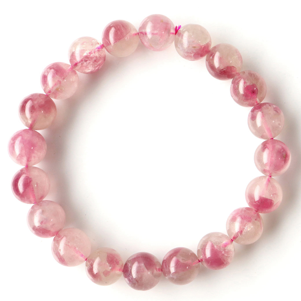 ピンクトルマリンシリカ （ピンクトルマリンインクォーツ） ブレスレット 1点物