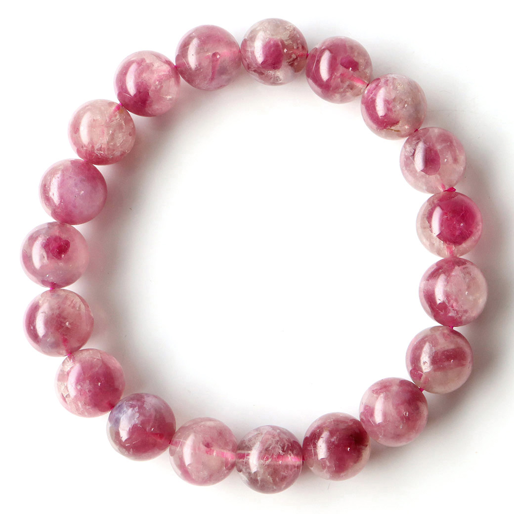 ピンクトルマリンシリカ （ピンクトルマリンインクォーツ） ブレスレット 1点物