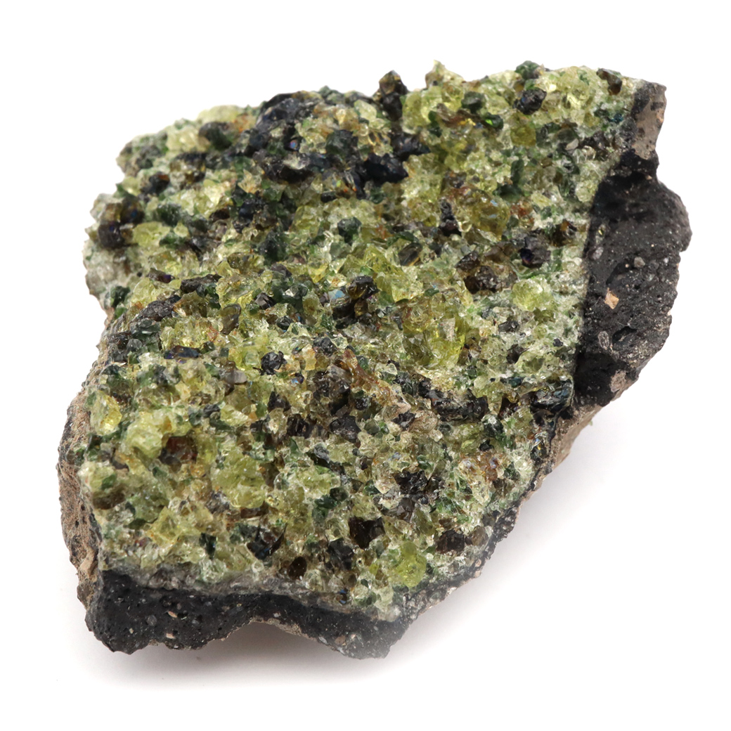 ペリドット 原石 ノルウェー産 1点もの 母岩付き 標本 ツーソン展示会商品 橄欖石 鉱物 結晶 天然石