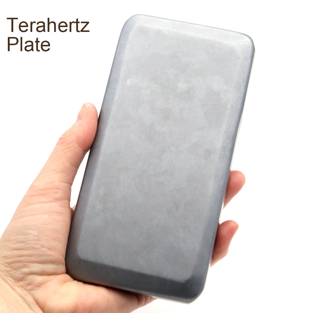 テラヘルツ鉱石 プレート Lサイズ ホットストーン スマホ型 マッサージ かっさ 四角 長方形 美容 大きい 大きめ お風呂用 1枚売り Terahertz パワーストーン 天然石