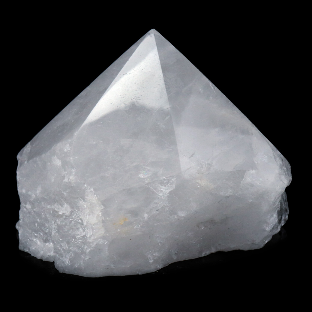 水晶 ポイント 底切り ロッククリスタル 原石 ブラジル産 天然石 1点物 パワーストーン 浄化 ヒーリング 置き物 4月 誕生石