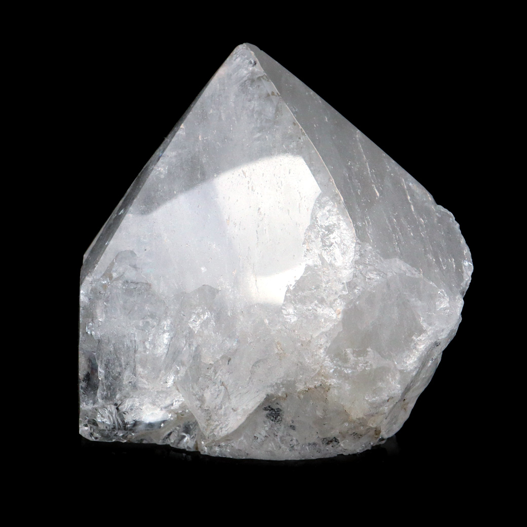 水晶 ポイント 底切り ロッククリスタル 原石 ブラジル産 天然石 1点物 パワーストーン 浄化 ヒーリング 置き物 4月 誕生石