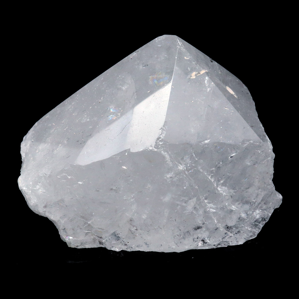 水晶 ポイント 底切り ロッククリスタル 原石 ブラジル産 天然石 1点物 パワーストーン 浄化 ヒーリング 置き物 4月 誕生石